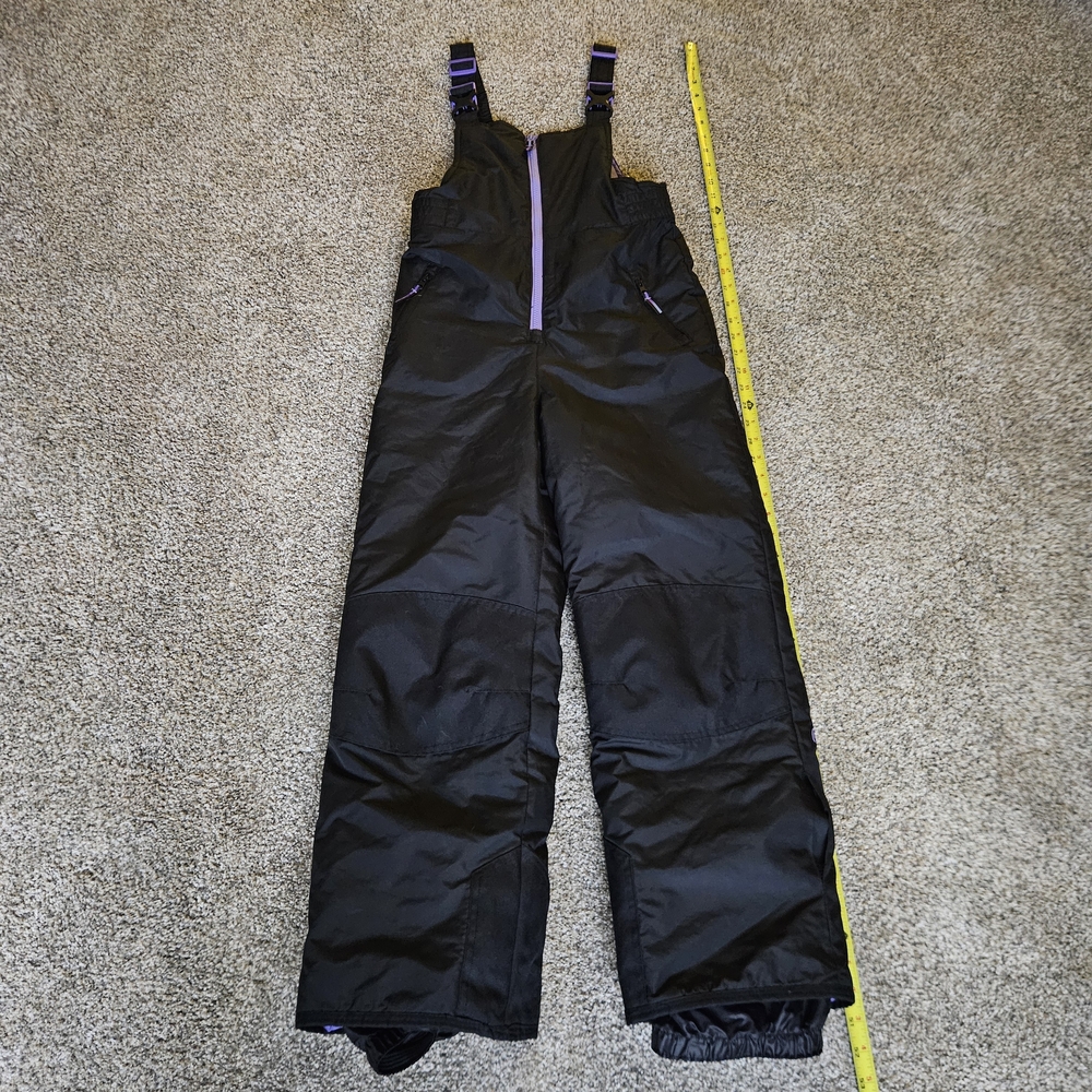 Champion Snow Bib Black with Purple Contrasting Details